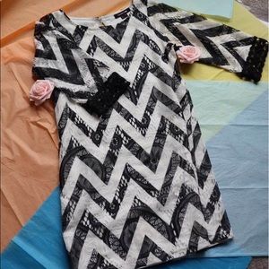 My Michelle black and white dress